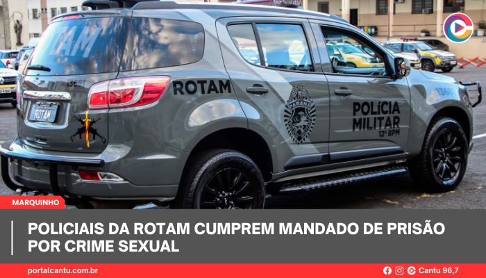 Marquinho - Policiais da ROTAM cumprem mandado de prisão por crime sexual