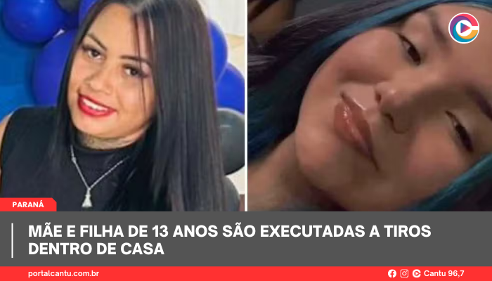 Mãe e filha de 13 anos são executadas a tiros dentro de casa