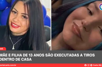 Mãe e filha de 13 anos são executadas a tiros dentro de casa