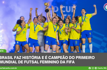 Brasil faz história e é campeão do primeiro Mundial de Futsal Feminino da FIFA