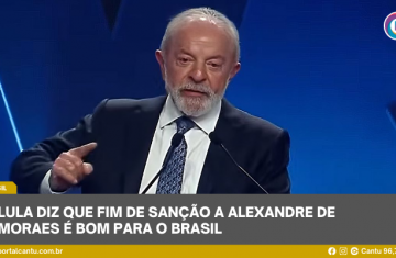 Lula diz que fim de sanção a Alexandre de Moraes é bom para o Brasil