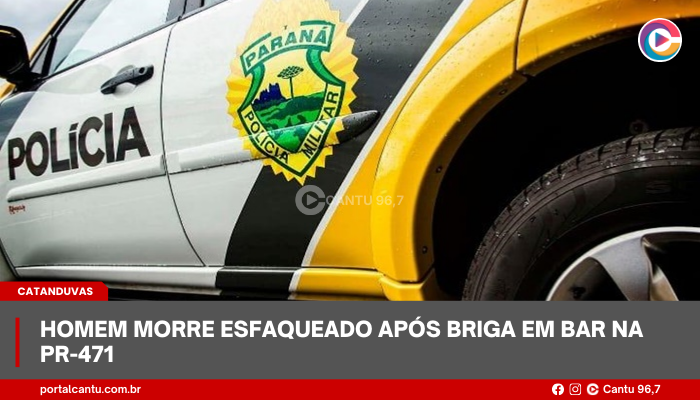 Catanduvas - Homem morre esfaqueado após briga em bar na PR-471
