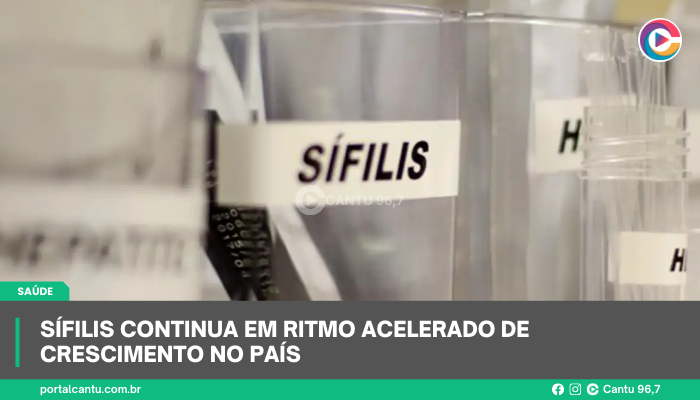 Sífilis continua em ritmo acelerado de crescimento no país