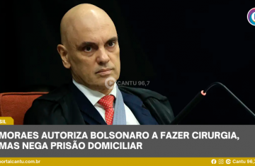 Moraes autoriza Bolsonaro a fazer cirurgia, mas nega prisão domiciliar