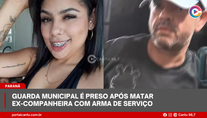 Guarda municipal é preso após matar ex-companheira com arma de serviço