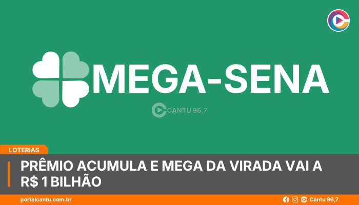 Mega-Sena - Prêmio acumula e Mega da Virada vai a R$ 1 bilhão