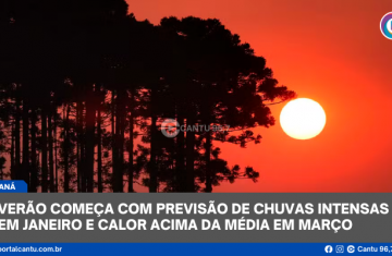 Verão começa com previsão de chuvas intensas em janeiro e calor acima da média em março