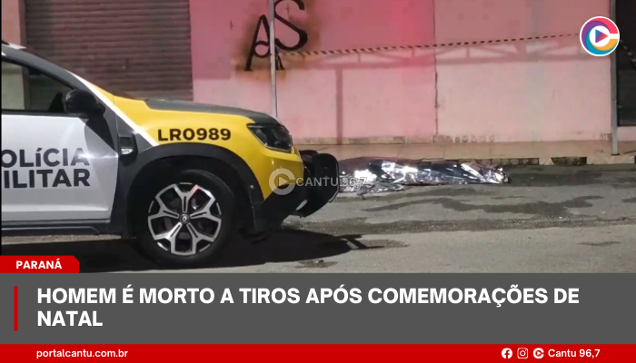 Homem é morto a tiros após comemorações de Natal
