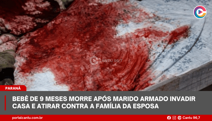 Bebê de 9 meses morre após marido armado invadir casa e atirar contra a família da esposa