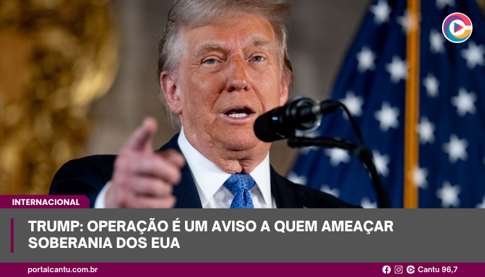 Trump: operação é um aviso a quem ameaçar soberania dos EUA