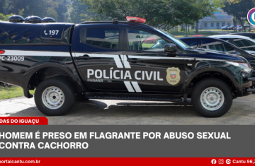 Quedas do Iguaçu - Homem é preso em flagrante por abuso sexual contra cachorro