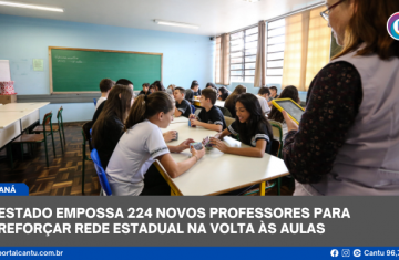Estado empossa 224 novos professores para reforçar rede estadual na volta às aulas
