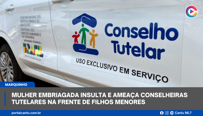 Marquinho - Mulher embriagada insulta e ameaça conselheiras tutelares na frente de filhos menores