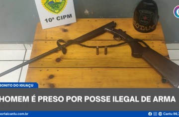 Rio Bonito do Iguaçu - Homem é preso por posse ilegal de arma