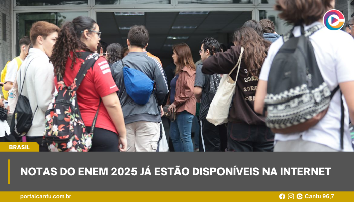 Notas do Enem 2025 já estão disponíveis na internet