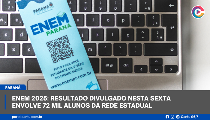 Enem 2025: resultado divulgado nesta sexta envolve 72 mil alunos da rede estadual