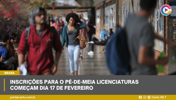 Inscrições para o Pé-de-Meia Licenciaturas começam dia 17 de fevereiro