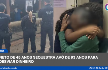 Neto de 45 anos sequestra avó de 93 anos para desviar dinheiro