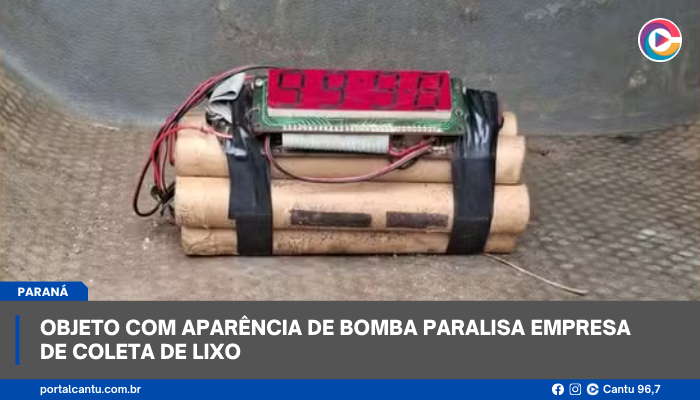 Objeto com aparência de bomba paralisa empresa de coleta de lixo