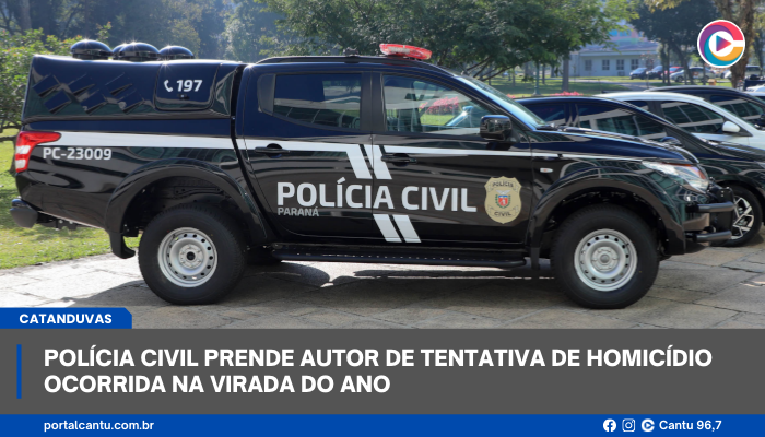 Polícia Civil prende autor de tentativa de homicídio ocorrida na virada do ano
