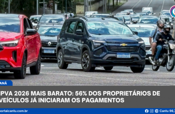 IPVA 2026 mais barato: 56% dos proprietários de veículos já iniciaram os pagamentos