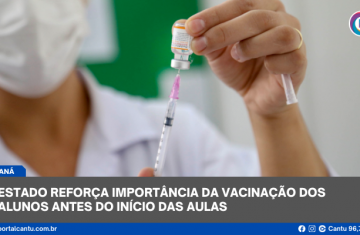 Estado reforça importância da vacinação dos alunos antes do início das aulas 