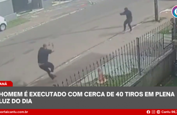 Homem é executado com cerca de 40 tiros em plena luz do dia