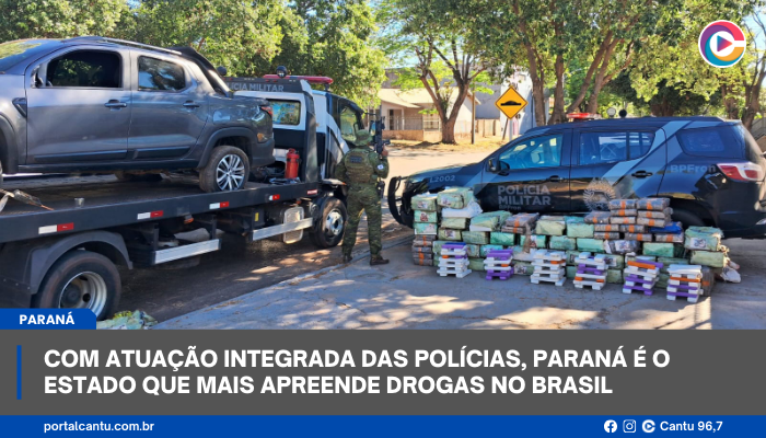Com atuação integrada das polícias, Paraná é o estado que mais apreende drogas no Brasil