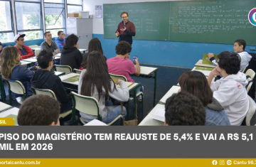 Piso do magistério tem reajuste de 5,4% e vai a R$ 5,1 mil em 2026