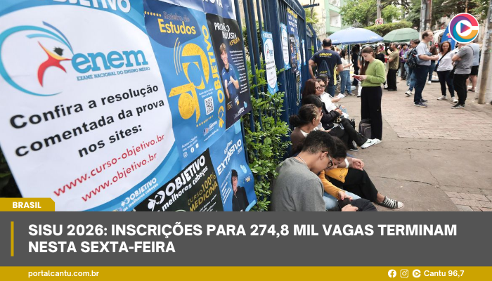 Sisu 2026: inscrições para 274,8 mil vagas terminam nesta sexta-feira