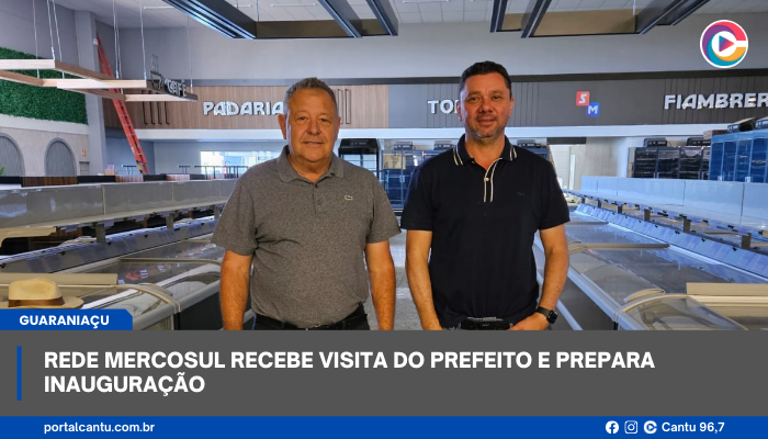 Guaraniaçu - Rede Mercosul recebe visita do prefeito e prepara inauguração