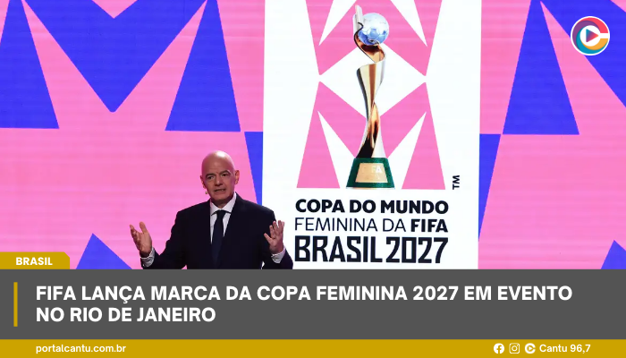 Fifa lança marca da Copa Feminina 2027 em evento no Rio de Janeiro