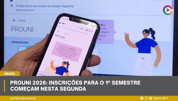 Prouni 2026: inscrições para o 1º semestre começam nesta segunda
