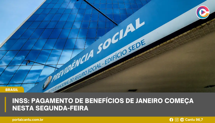 INSS: pagamento de benefícios de janeiro começa nesta segunda-feira