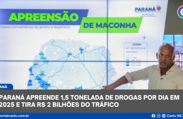Paraná apreende 1,5 tonelada de drogas por dia em 2025 e tira R$ 2 bilhões do tráfico