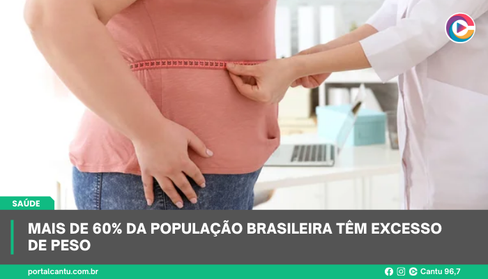 Mais de 60% da população brasileira têm excesso de peso