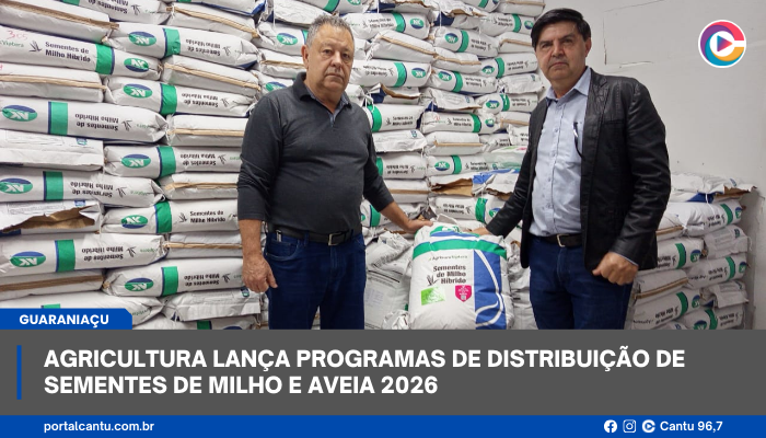 Guaraniaçu - Agricultura lança programas de Distribuição de Sementes de Milho e Aveia 2026