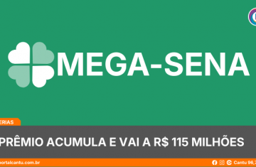 Mega-Sena - Prêmio acumula e vai a R$ 115 milhões