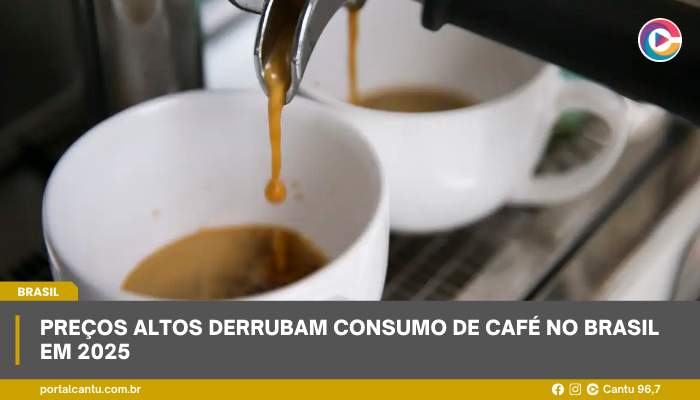 Preços altos derrubam consumo de café no Brasil em 2025
