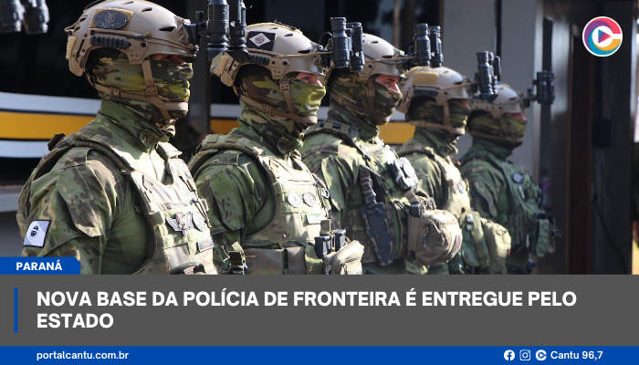 Nova base da Polícia de Fronteira é entregue pelo Estado