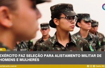 Exército faz seleção para alistamento militar de homens e mulheres