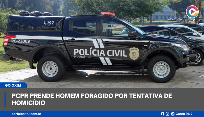 Goioxim - PCPR prende homem foragido por tentativa de homicídio