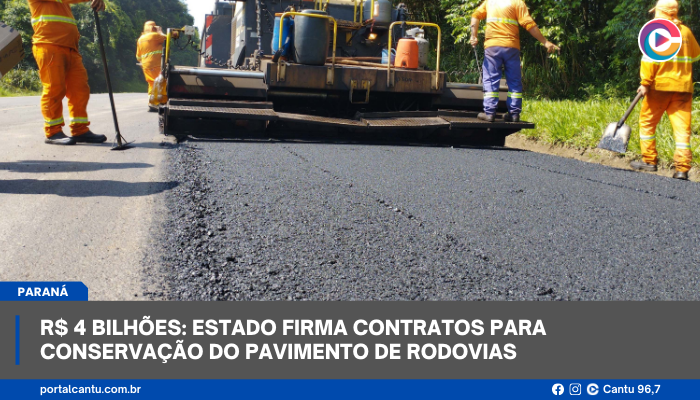 R$ 4 bilhões: Estado firma contratos para conservação do pavimento de rodovias