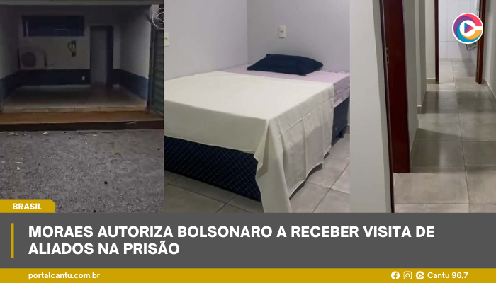 Moraes autoriza Bolsonaro a receber visita de aliados na prisão