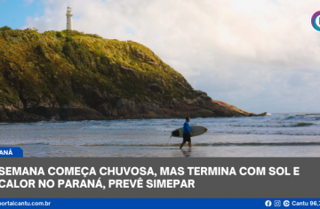 Semana começa chuvosa, mas termina com sol e calor no Paraná, prevê Simepar