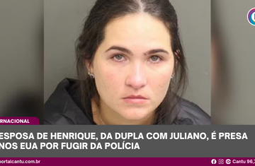 Esposa de Henrique, da dupla com Juliano, é presa nos EUA por fugir da polícia
