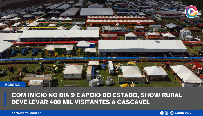 Com início no dia 9 e apoio do Estado, Show Rural deve levar 400 mil visitantes a Cascavel
