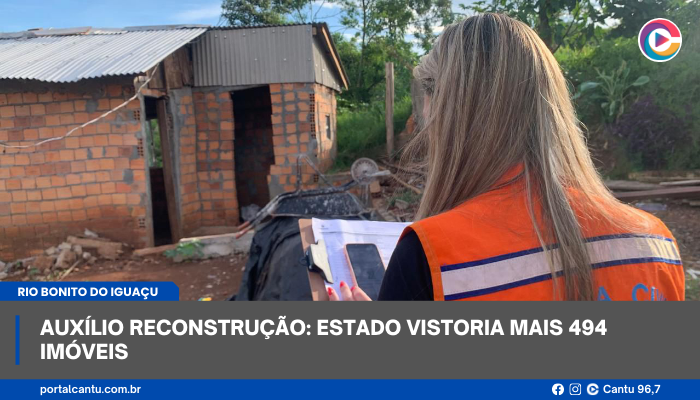 Rio Bonito do Iguaçu - Auxílio Reconstrução: Estado vistoria mais 494 imóveis