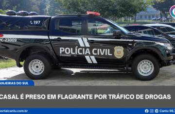 Laranjeiras do Sul - Casal é preso em flagrante por tráfico de drogas