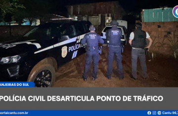 Laranjeiras do Sul - Polícia Civil desarticula ponto de tráfico